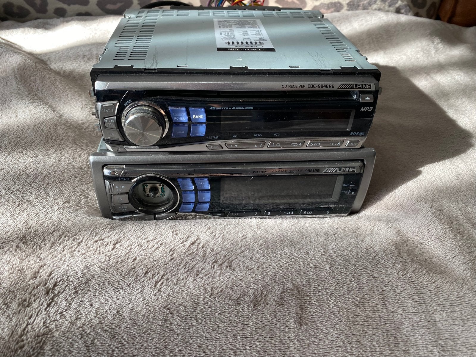 Alpine cde-9848 RB & cde- 9881 RB(zie omschrijving)., Ophalen of Verzenden, Gebruikt