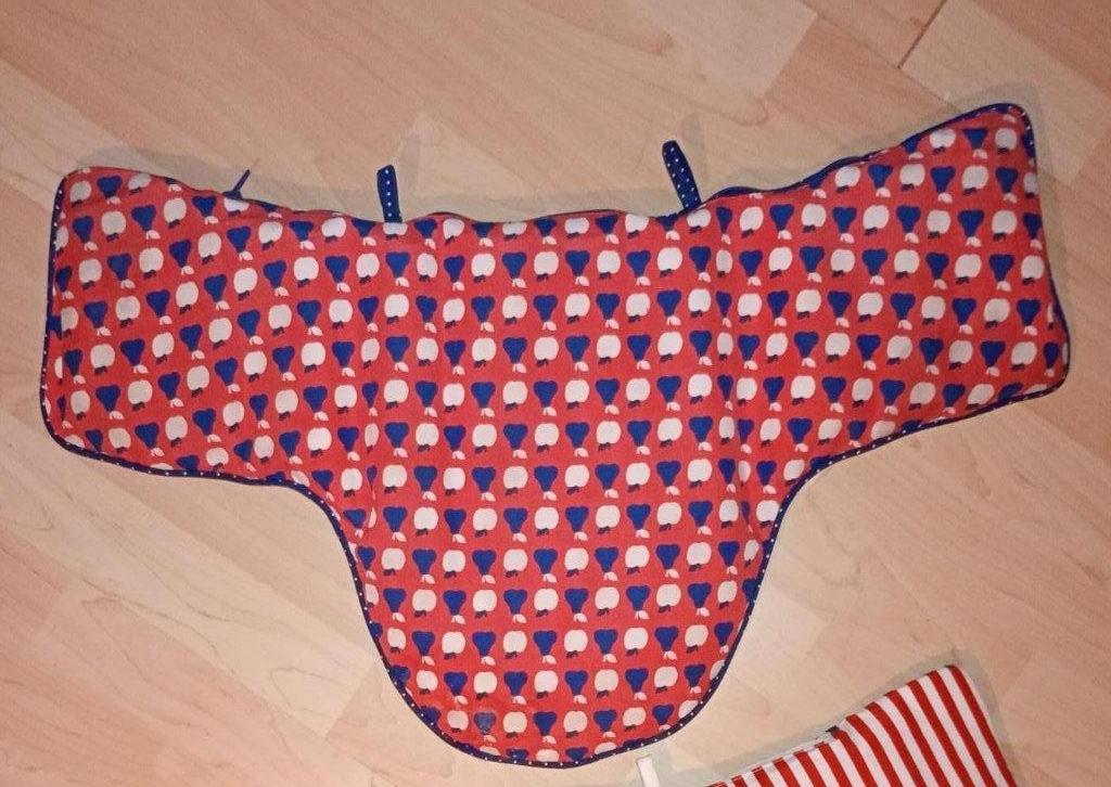 IKEA ANTILOP Steunkussen en overtrek, blauw/rood, Ophalen of Verzenden, Zo goed als nieuw, Overige typen, Stoelverkleiner