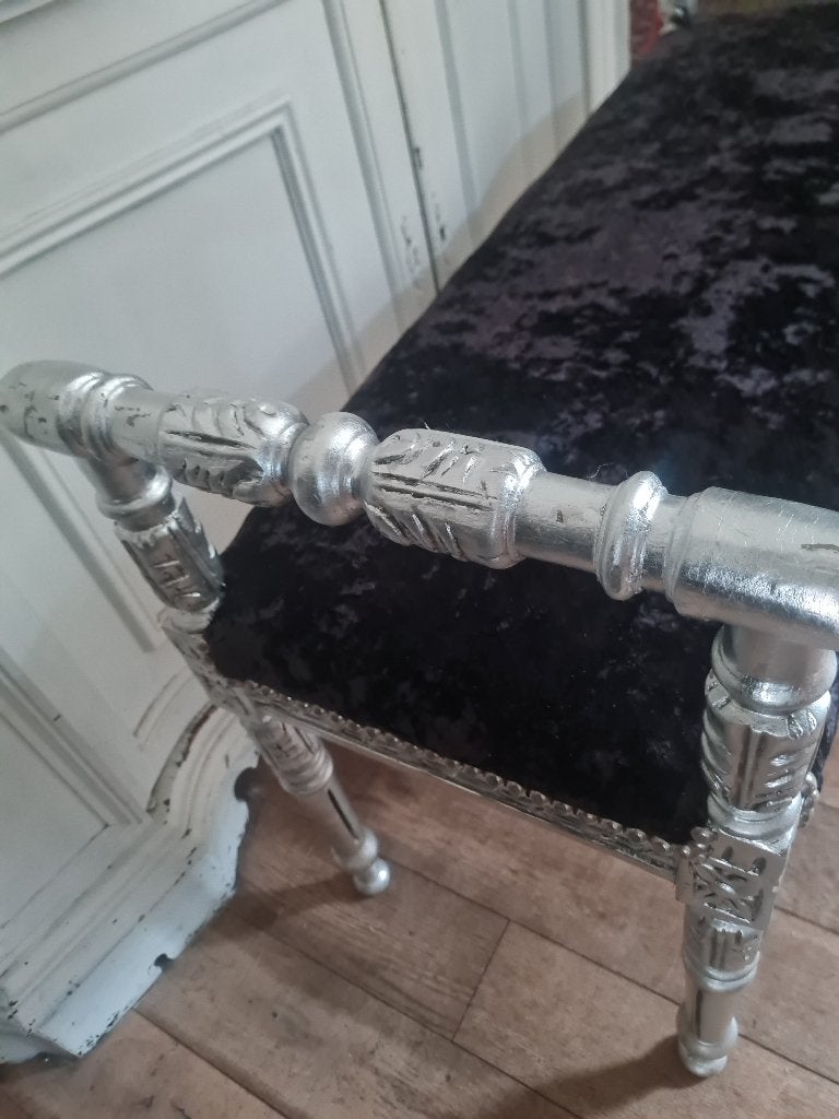 Old look bedbankje barok boudoir, Ophalen, Minder dan 50 cm, Belle Vieille Brocante, Jolandamonsieurs@gmail.com