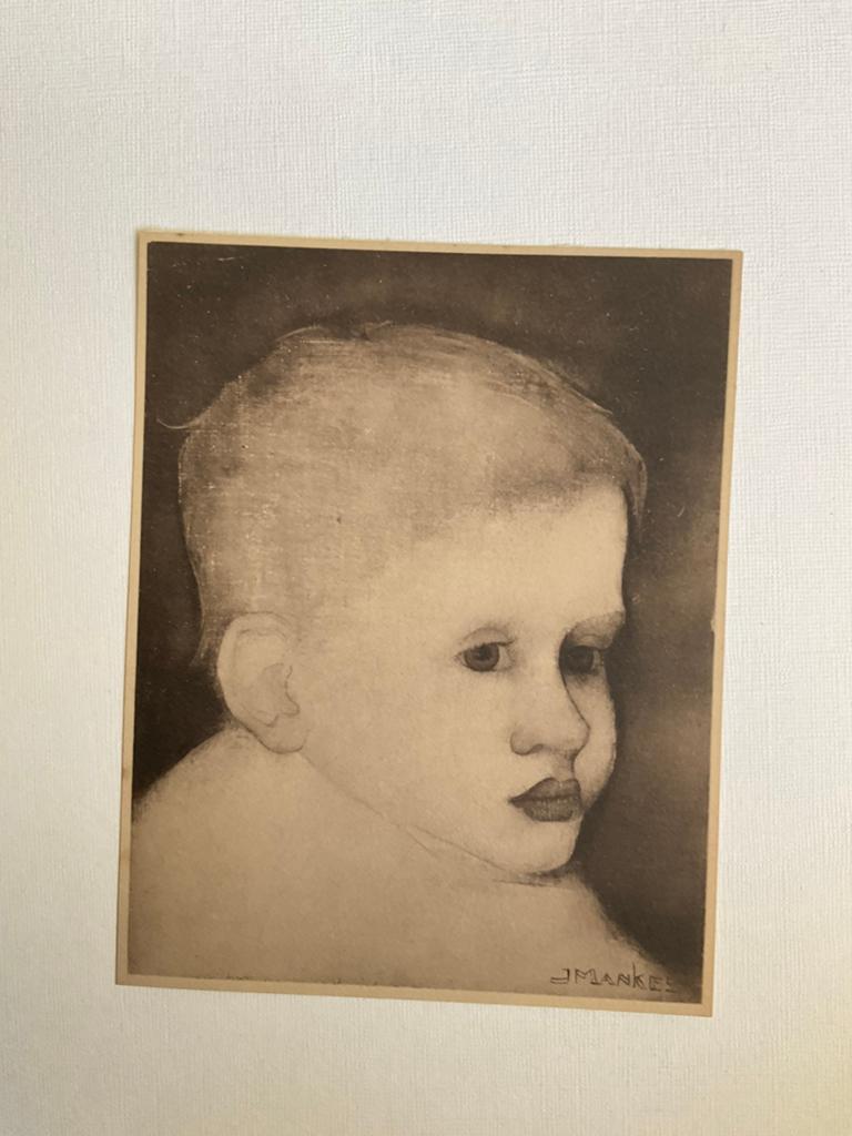Jan mankes, kinderkopje, Antiek en Kunst, Kunst | Etsen en Gravures, Ophalen of Verzenden