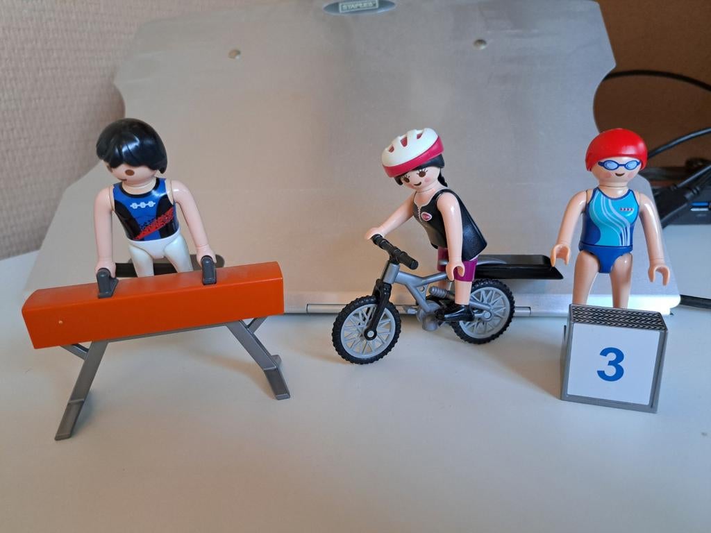 Playmobil Sport Set: Turnen, Fietsen, Zwemmen, Kinderen en Baby's, Speelgoed | Playmobil, Gebruikt, Ophalen of Verzenden