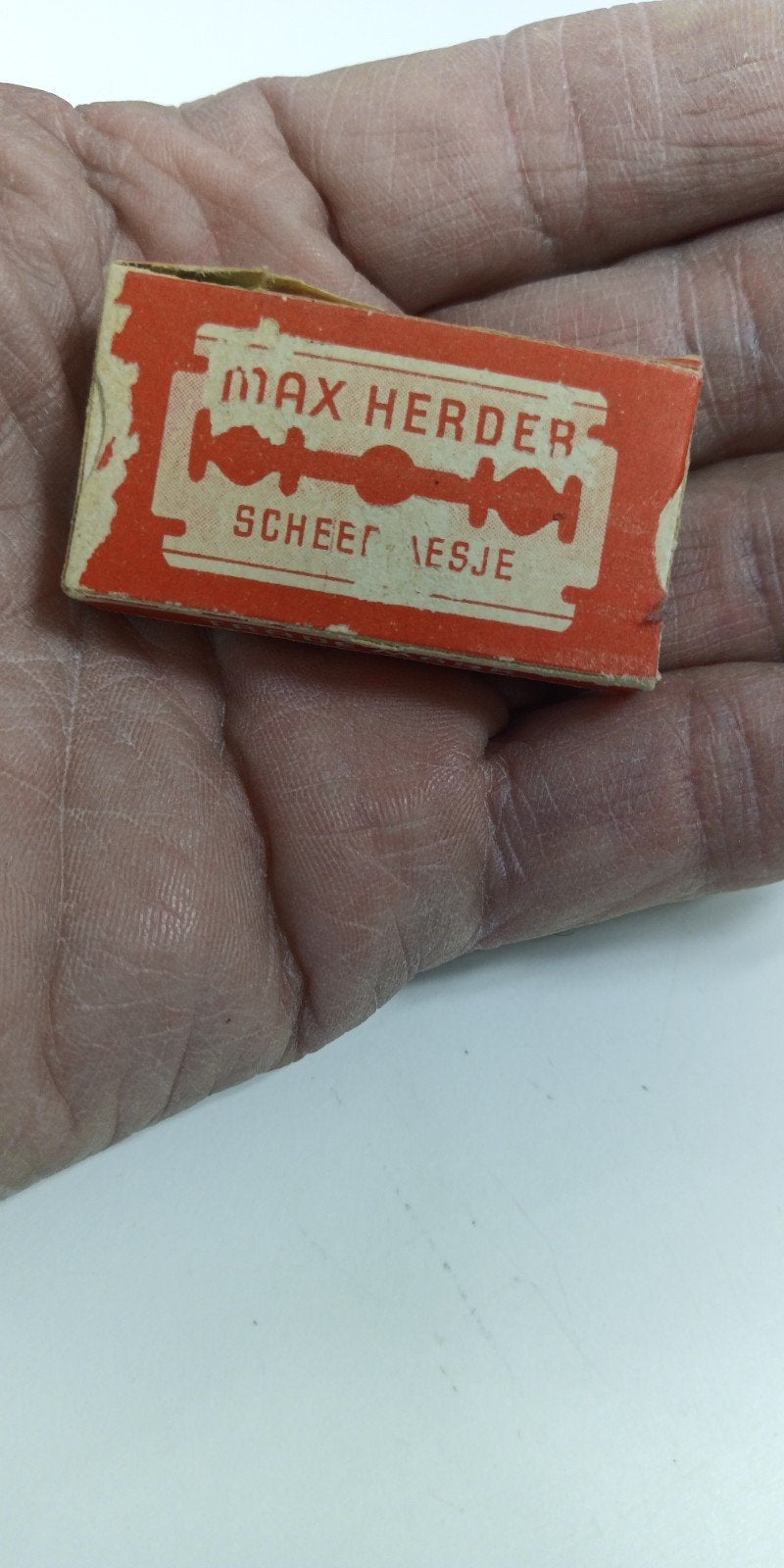 Vintage Max Herder Scheermesjes - Dun (Ongeopend), Ophalen of Verzenden, Gebruikt