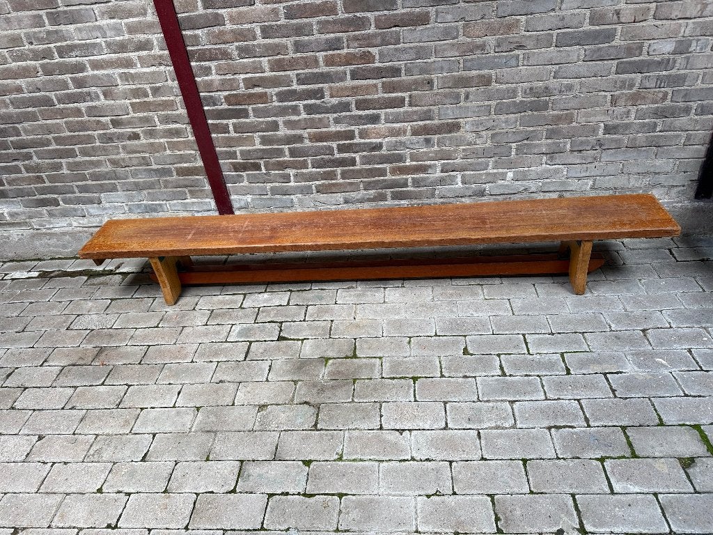 schoolbank jaren 70 gym bank apenkooi bank vintage, Ophalen of Verzenden