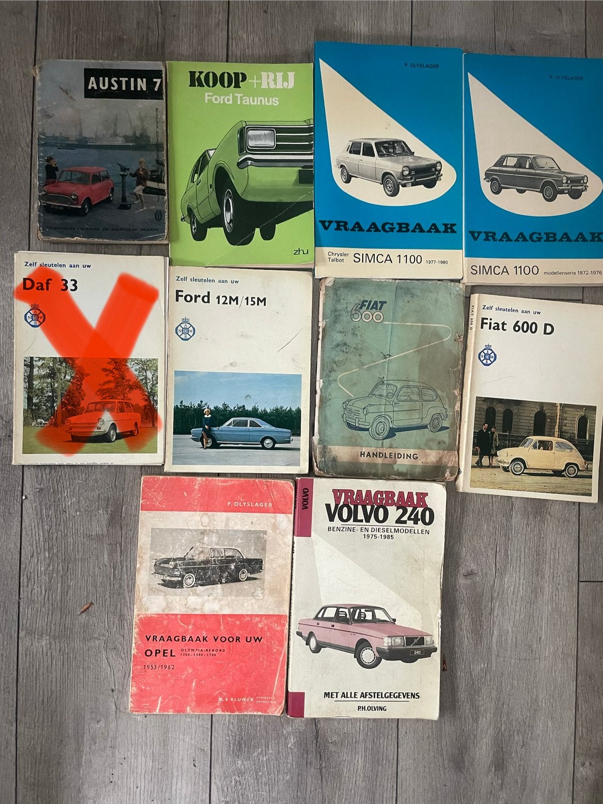 Vraagbaak, koop+rij, handleidingen van diverse auto’s, Verzenden, Gelezen, Algemeen