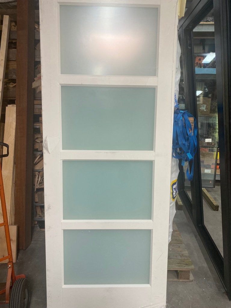 3 Weekamp deuren stomp met Wit glas (WK6513A), Ophalen, 80 tot 100 cm, Binnendeur, Nieuw