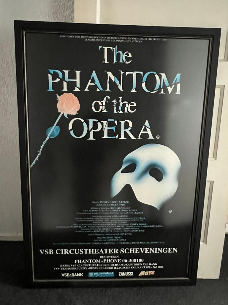 The phantom of the opera theater poster 1993 125x90, Verzamelen, Ophalen of Verzenden, Gebruikt
