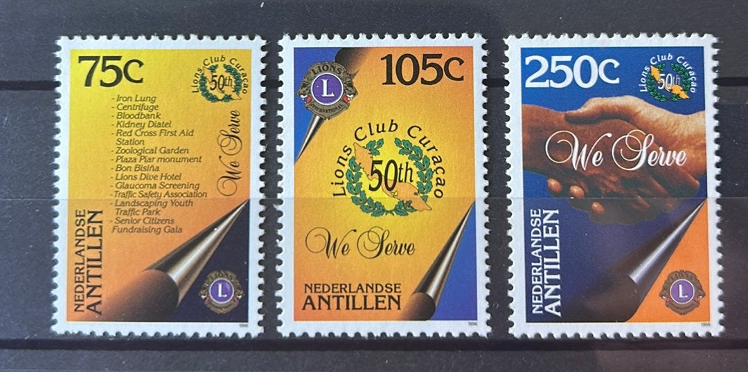 Antillen. Postfrisse serie Lions Club 1996, Verzenden, Postfris