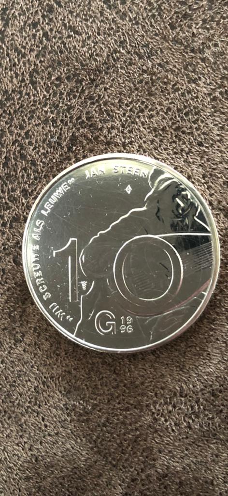 Jan steen 10 Gulden uit 1996, Ophalen of Verzenden, Nederland, Munten