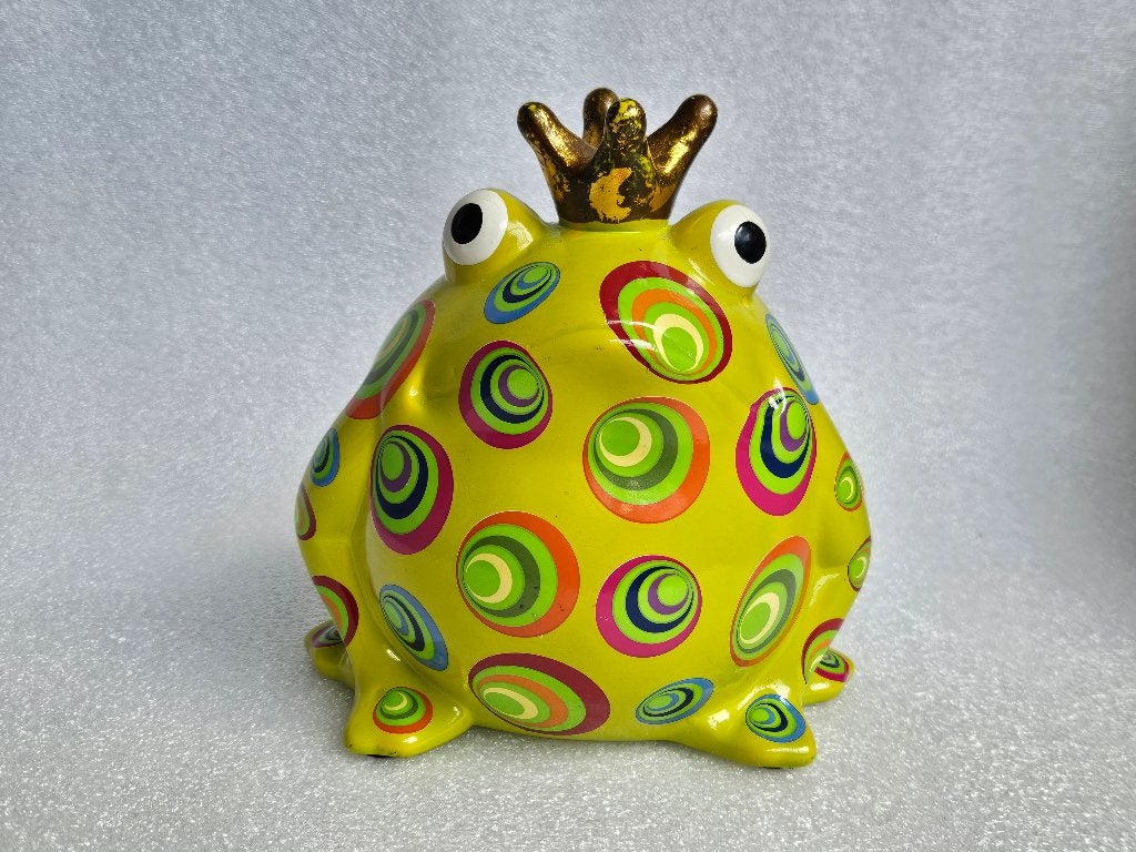 Pomme pidou , Kikker Spaarpotje, Ophalen of Verzenden, Gebruikt, Steen, Aardewerk of Keramiek, Dier