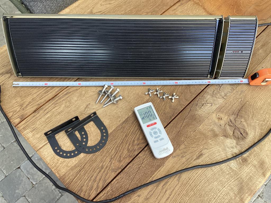 Terrasverwarmer infrarood, Ophalen of Verzenden, Zo goed als nieuw, Elektrisch, Wand
