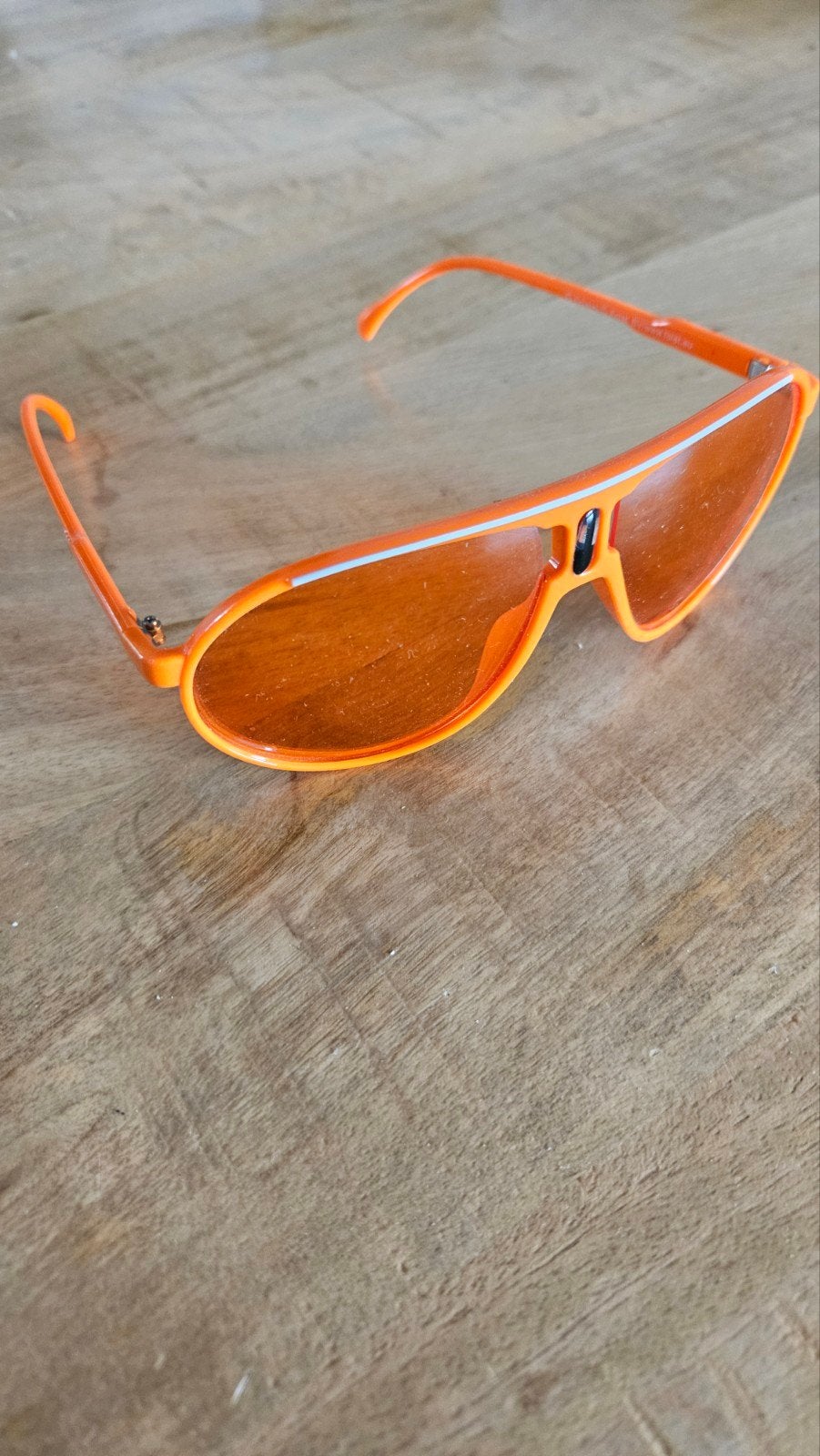 Kekke Oranje Zonnebril - Trendy en Opvallend!, Ophalen, Oranje, Overige merken