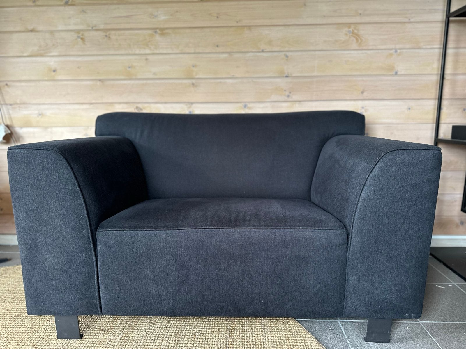 Twee identieke Love Seats van Trendhopper zwart, Ophalen, Gebruikt, 150 tot 200 cm, Tweepersoons