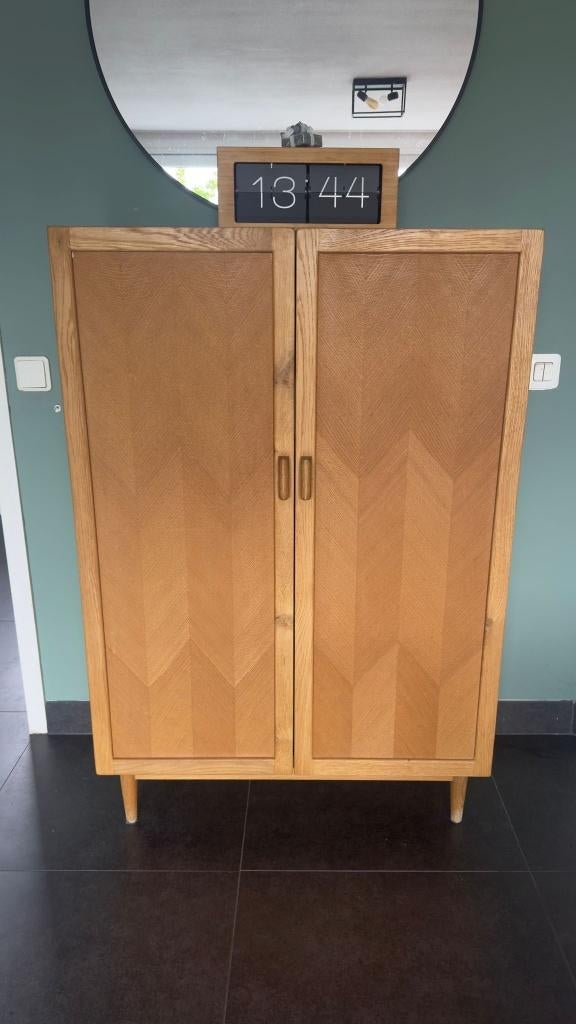 kamerkast / wandkast, Huis en Inrichting, Kasten | Wandmeubels, Ophalen, Met deur(en), 100 tot 150 cm, Eikenhout