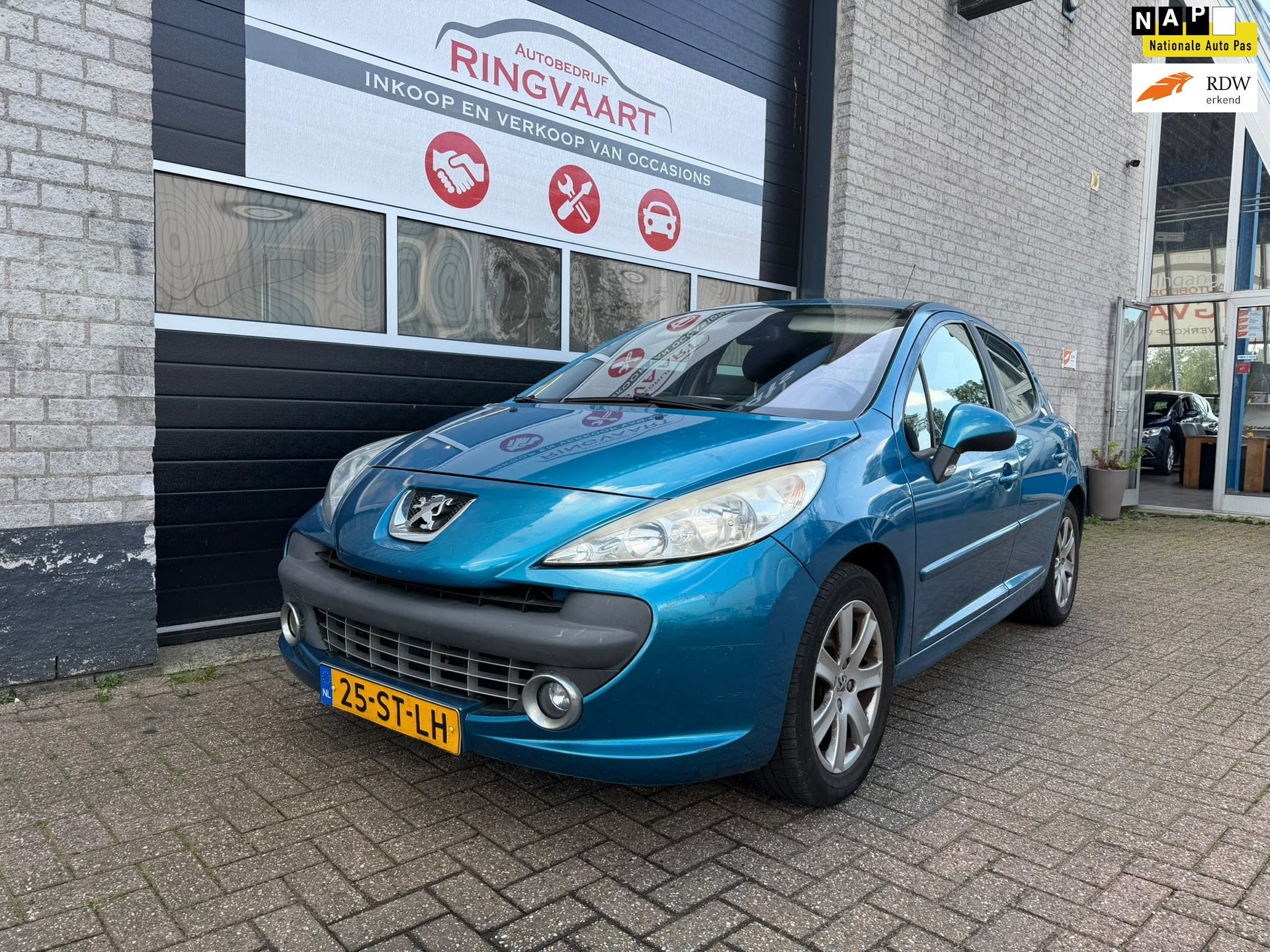 Peugeot 207 1.6-16V XS Pack Met 1 Jaar APK, Voorwielaandrijving, Gebruikt, Blauw, Automatische klimaatregeling