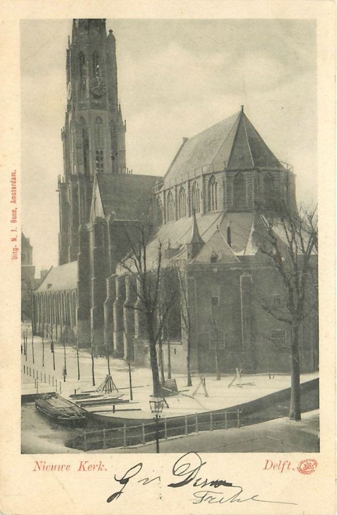 701-326-039 Delft Nieuwe Kerk, Verzenden, Voor 1920, Zuid-Holland