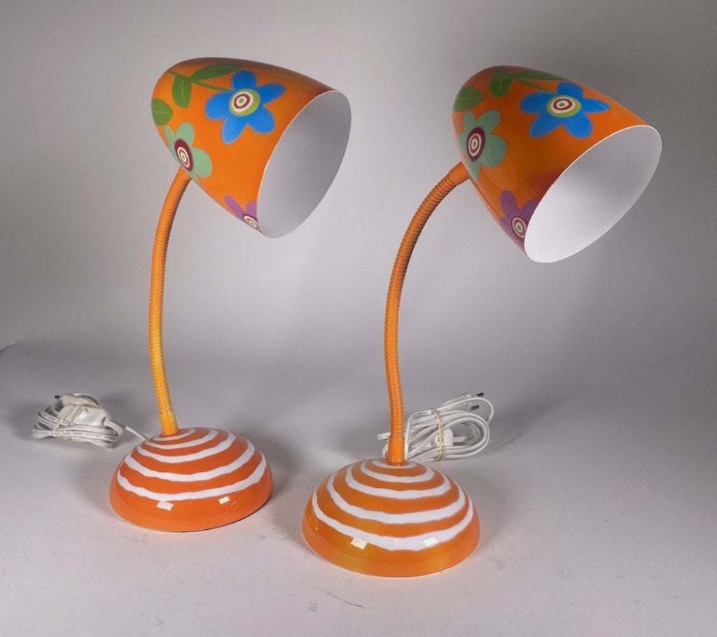 2x Vintage Pylones Desk Lamp –Colourful French Retro Design, Ophalen of Verzenden, Huis en Inrichting