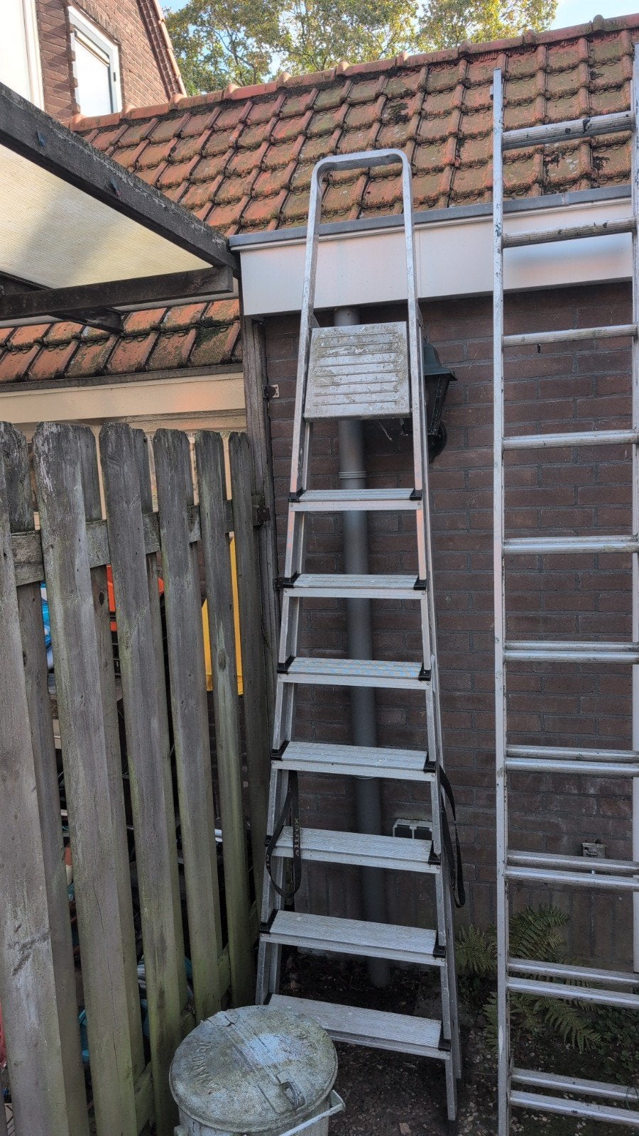 Aluminium trap en ladder - Gebruikt, Ophalen, Gebruikt, Trap, 2 tot 4 meter