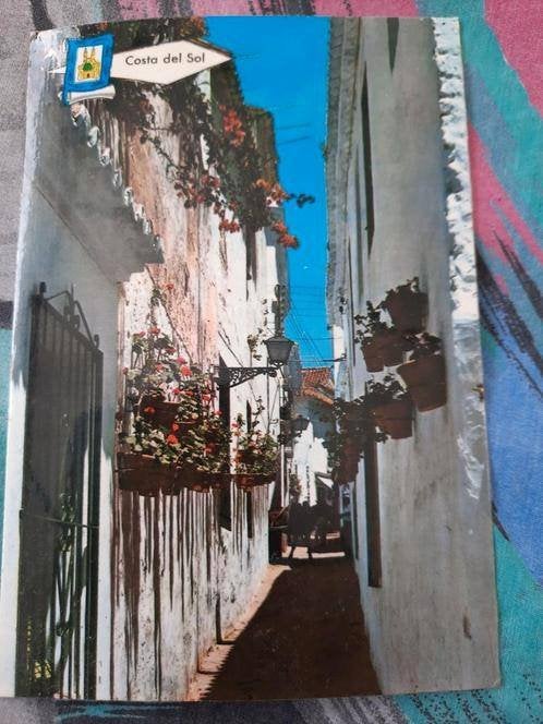 kaart costa del sol spanje, Ophalen of Verzenden, 1980 tot heden, Gelopen, Spanje