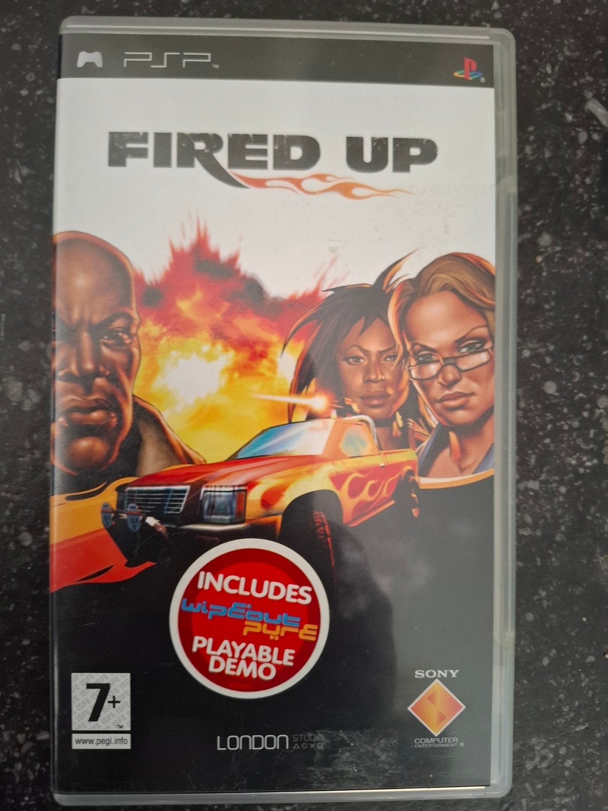 Fired Up PSP Game - Inclusief WipEout Pure Demo, Ophalen, Overige kleuren, PSP, Gebruikt