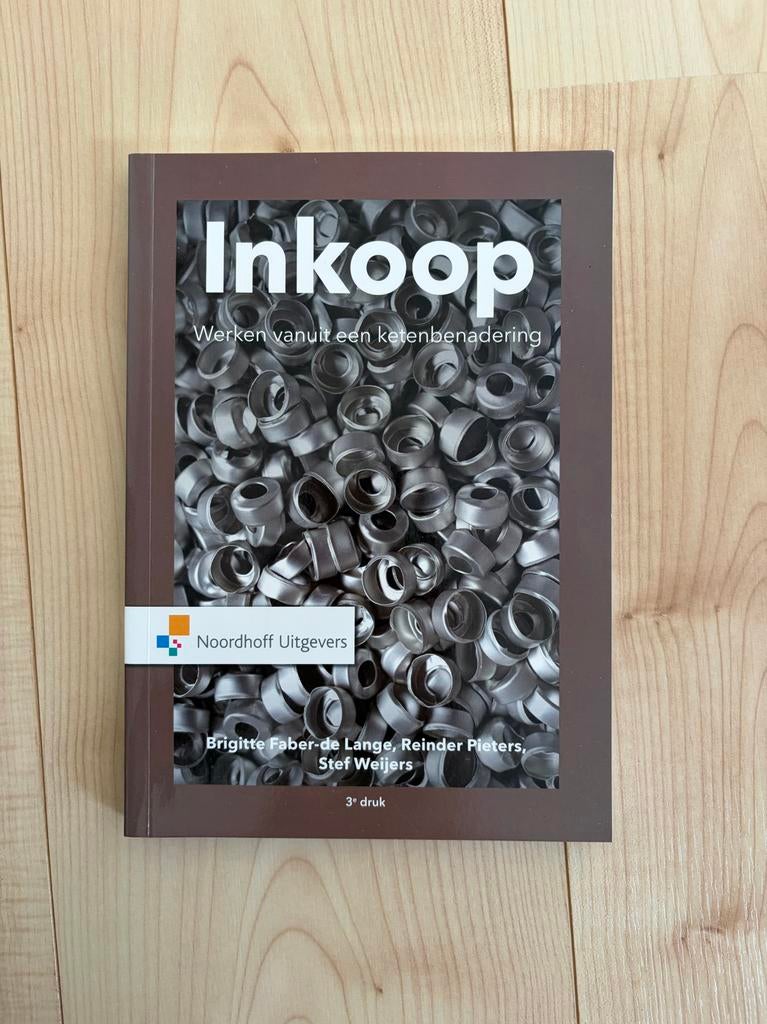 Inkoop: Werken vanuit een ketenbenadering - 3e druk, Boeken, Economie, Management en Marketing, Zo goed als nieuw, Management