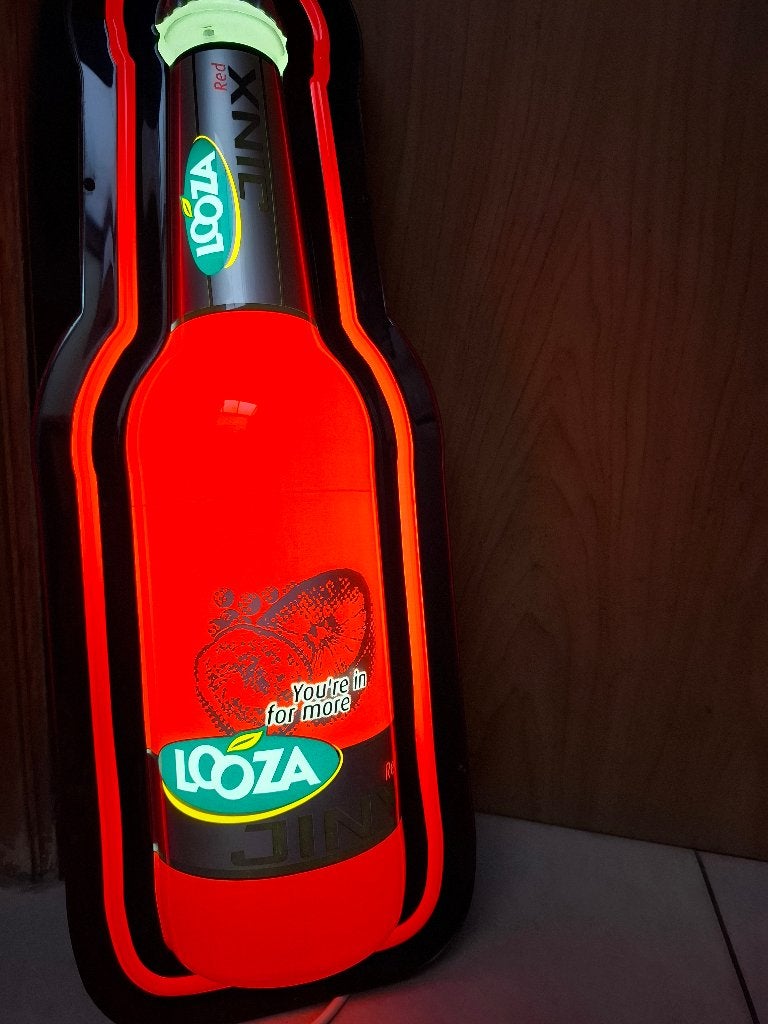 Lichtreclame Looza (zeldzaam), Ophalen of Verzenden, Nieuw, Lichtbak of (neon) lamp