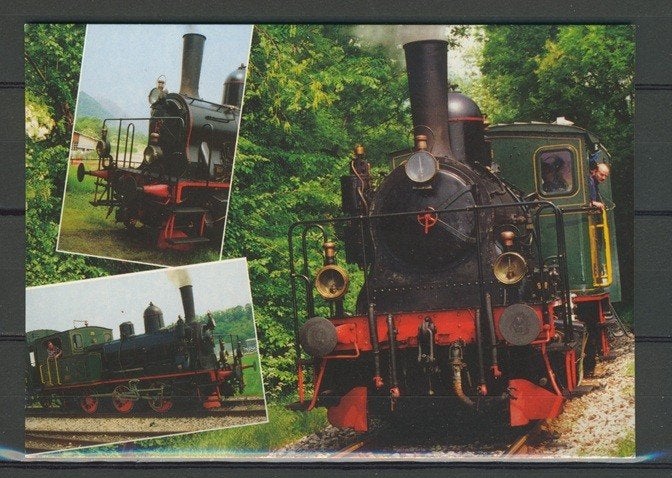 Stoom Locomotief Lok No 1910 Foto-Ansichtkaart Trein t-131, Ophalen of Verzenden, Zo goed als nieuw, Trein, Kaart of Prent