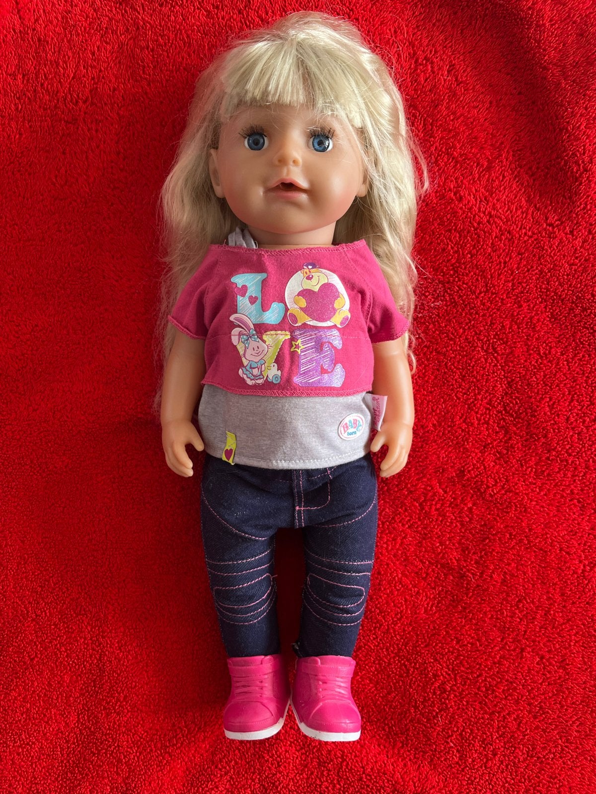 Baby Born pop met accessoires en kleding set, Ophalen of Verzenden, Gebruikt, Babypop