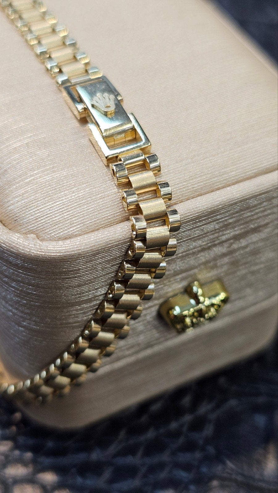 Prachtige 14k gouden rolex schakel armband 20cm, Ophalen of Verzenden, Nieuw, Goud, Goud