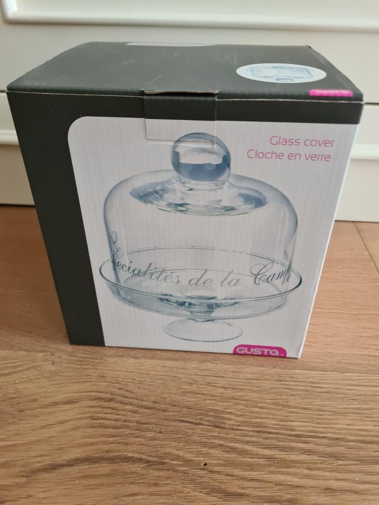 Glazen stolp nieuw in doos - Gusto, Huis en Inrichting, Woonaccessoires | Stolpen, Ophalen, Nieuw