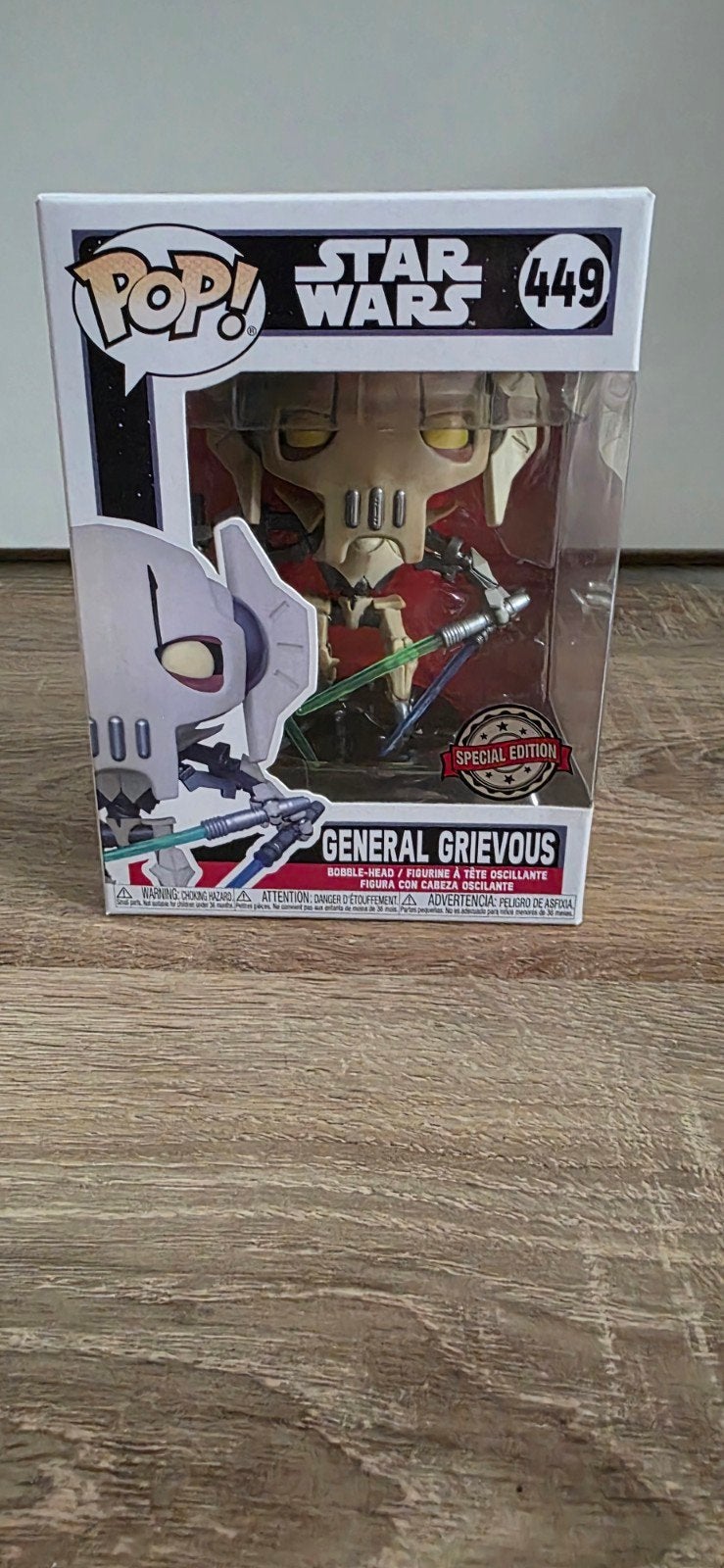 Funko Pop! Star Wars General Grievous #449 Special Edition, Ophalen of Verzenden, Zo goed als nieuw
