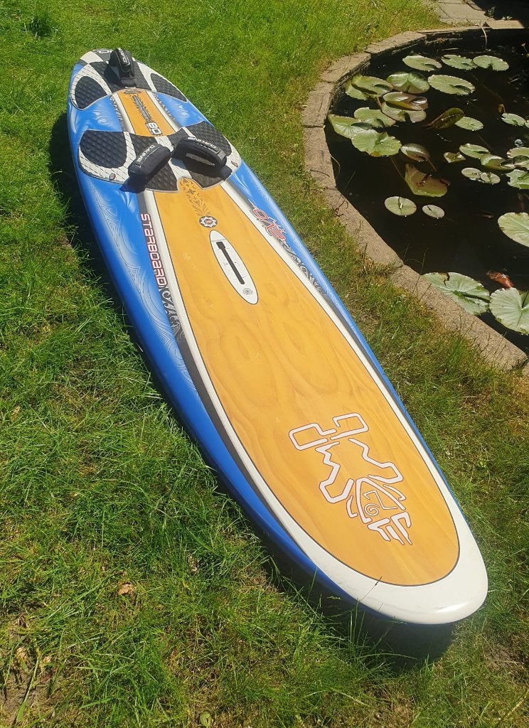 Starboard EVO XTV Wood 80 liter, Watersport en Boten, Windsurfen, Ophalen, Gebruikt, Minder dan 250 cm, Starboard
