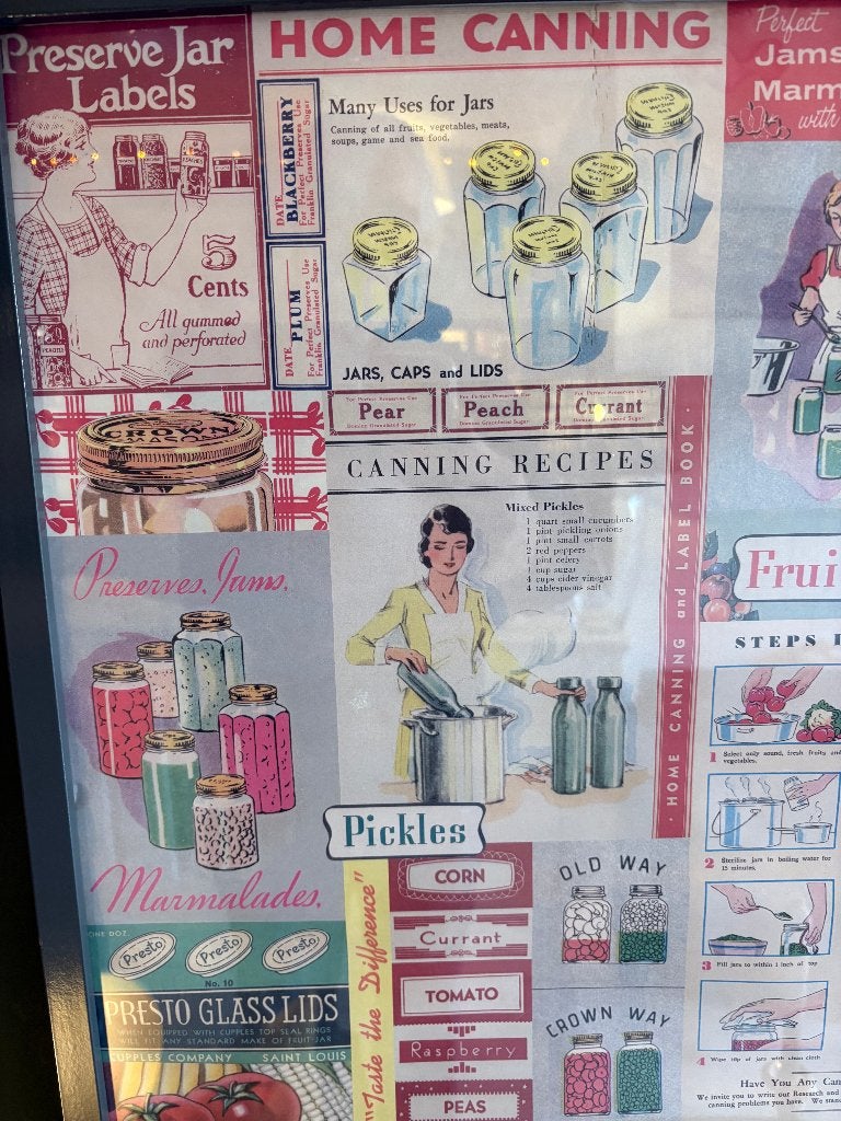 Vintage Ingelijste Etiketten Poster, Reclamebord, Cornwall Vintage, Gebruikt, Cornwallantiques@hotmail.com