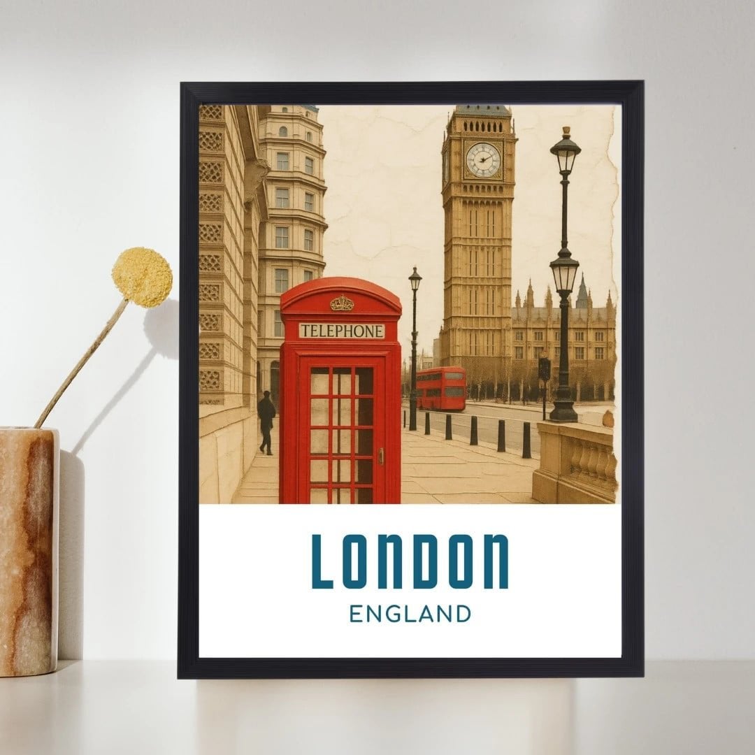London Wanddecoratie – A4 formaat, Ophalen of Verzenden
