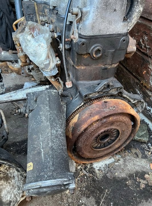 Mercedes motor 307D met defecte kopakking, Auto-onderdelen, Motor en Toebehoren, Ophalen, Gebruikt