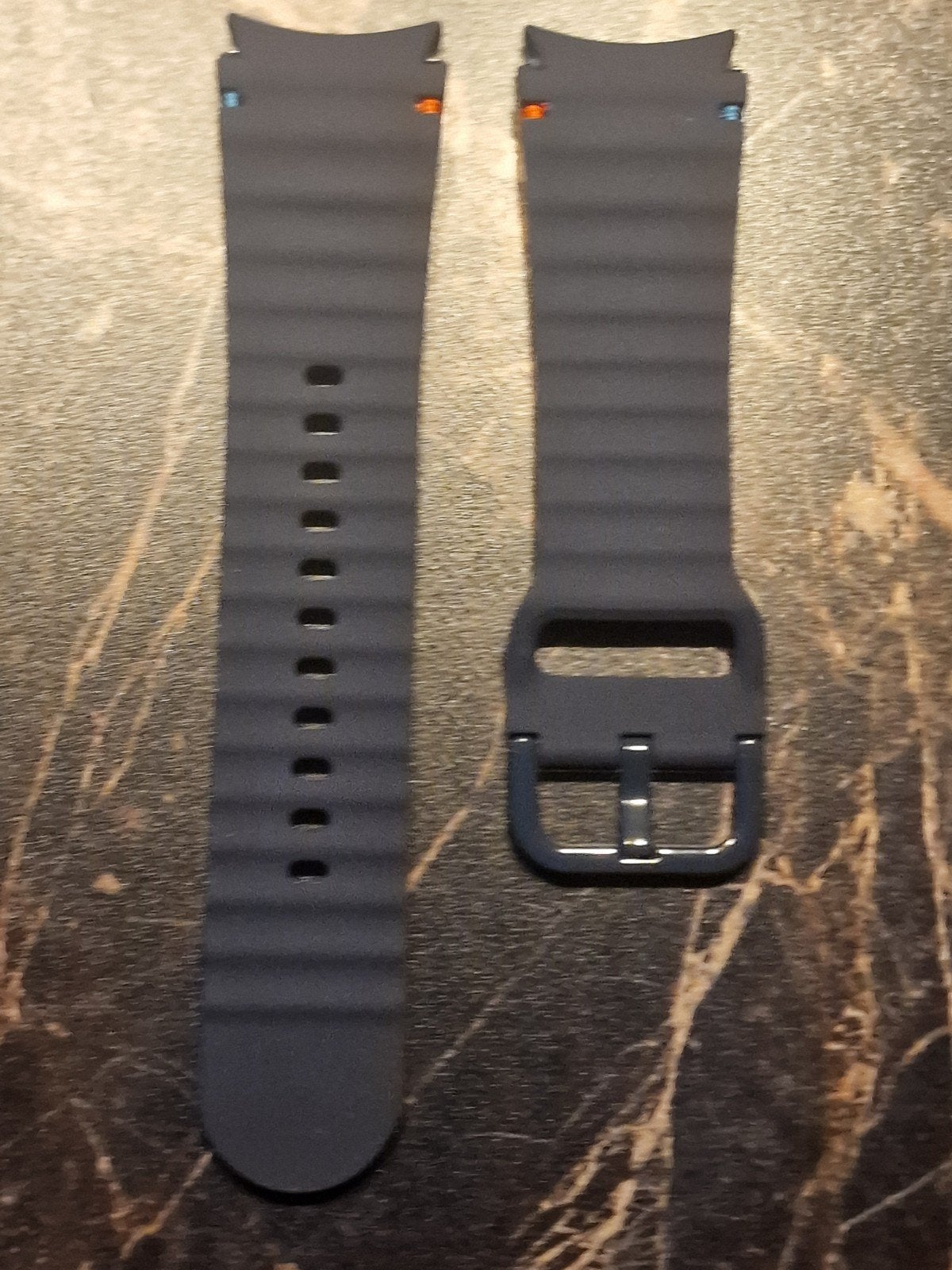 NIEUW Samsung Watch 7 sportbandje Donkerblauw, Ophalen, Nieuw, Blauw, Android