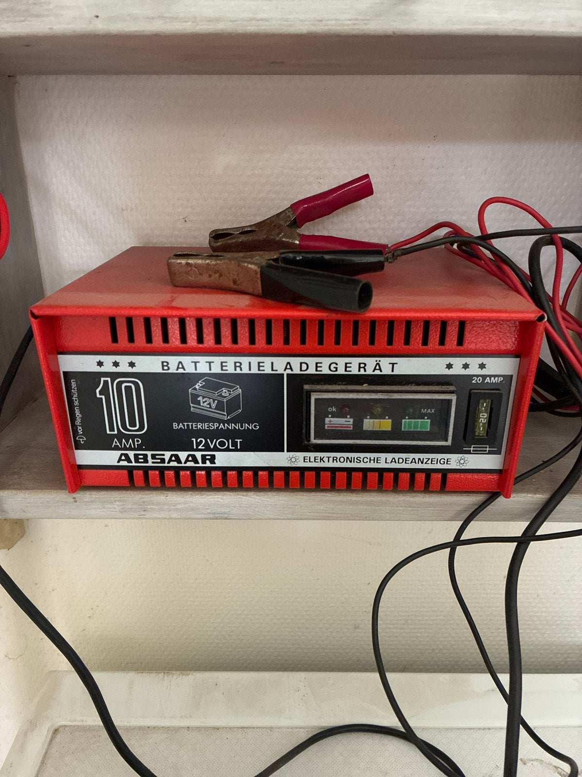 Absaar accu lader  10 Amp 12 Volt, Ophalen of Verzenden, Gebruikt