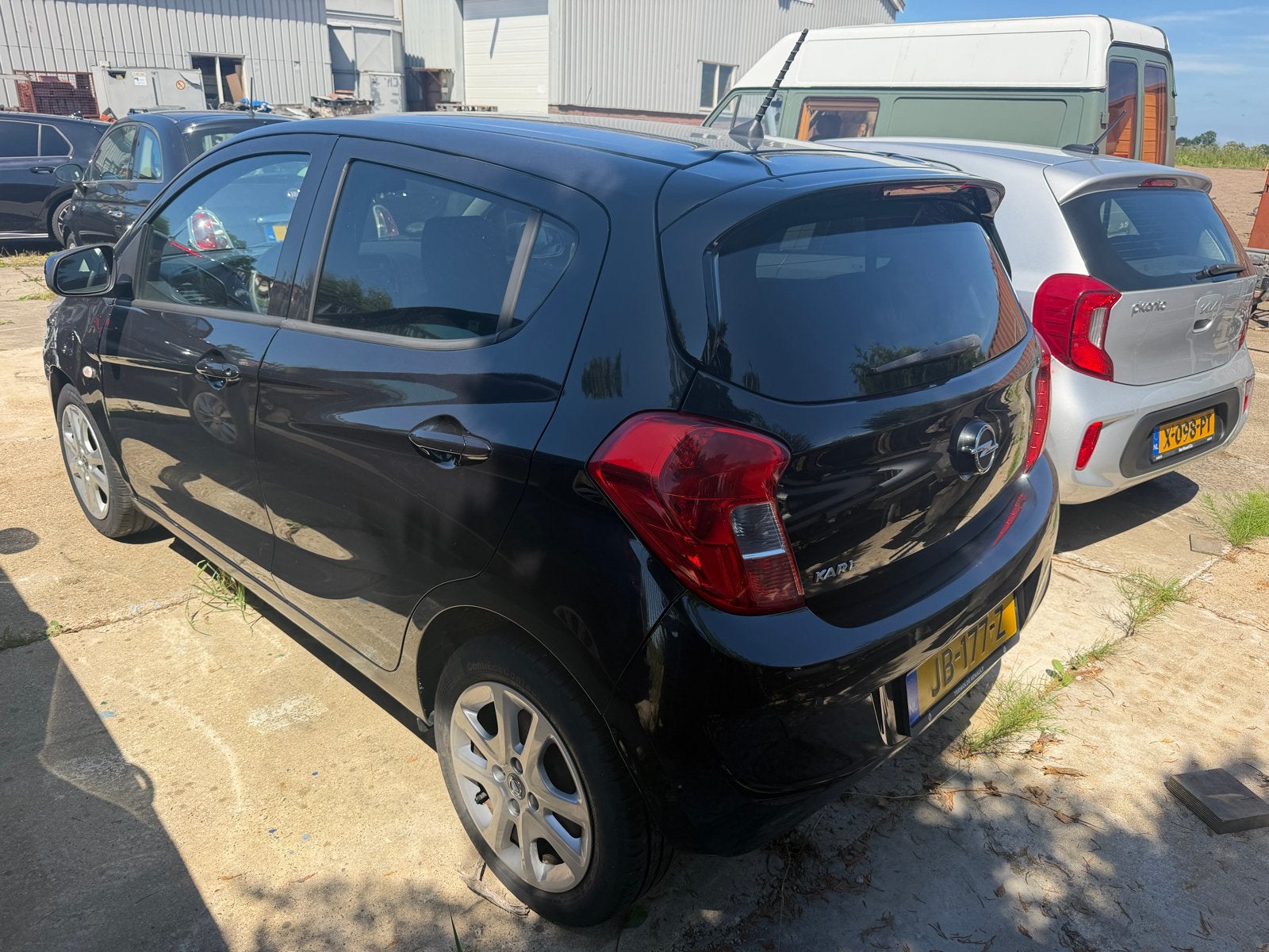 Opel Karl 1.0 Ecoflex 55KW 2016 Zwart Schade auto, Voorwielaandrijving, 839 kg, 74 pk, Zwart
