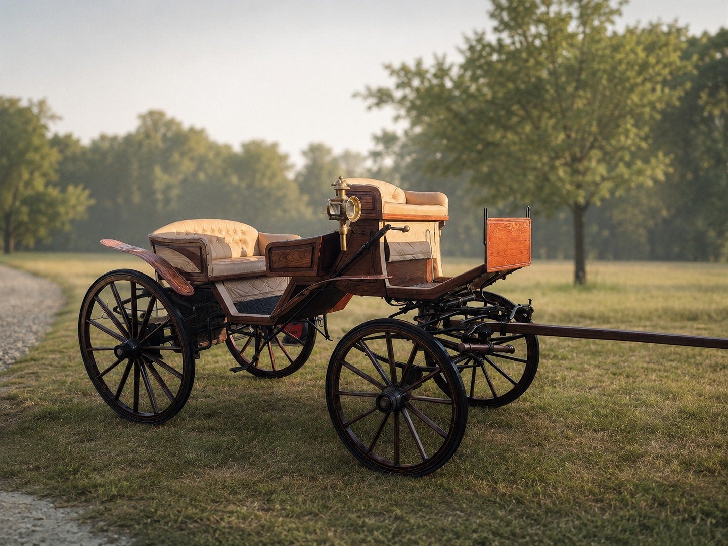 Klassieke 4-wielige koets - wagonette - kar - break, Dieren en Toebehoren, Gebruikt, Wagonette, Paard