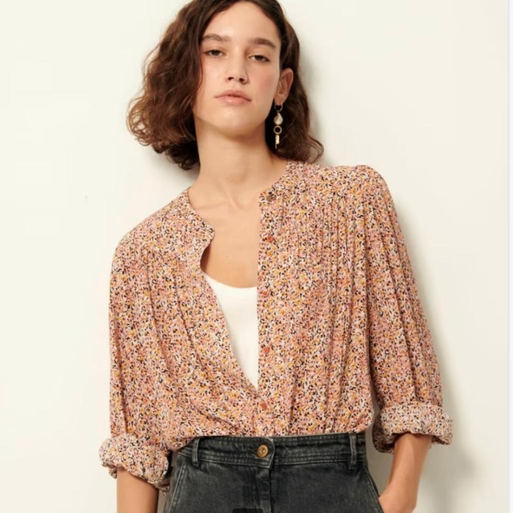 Sessun wijde print blouse viscose mt M, Maat 38/40 (M), Overige kleuren, Verzenden, Sessun