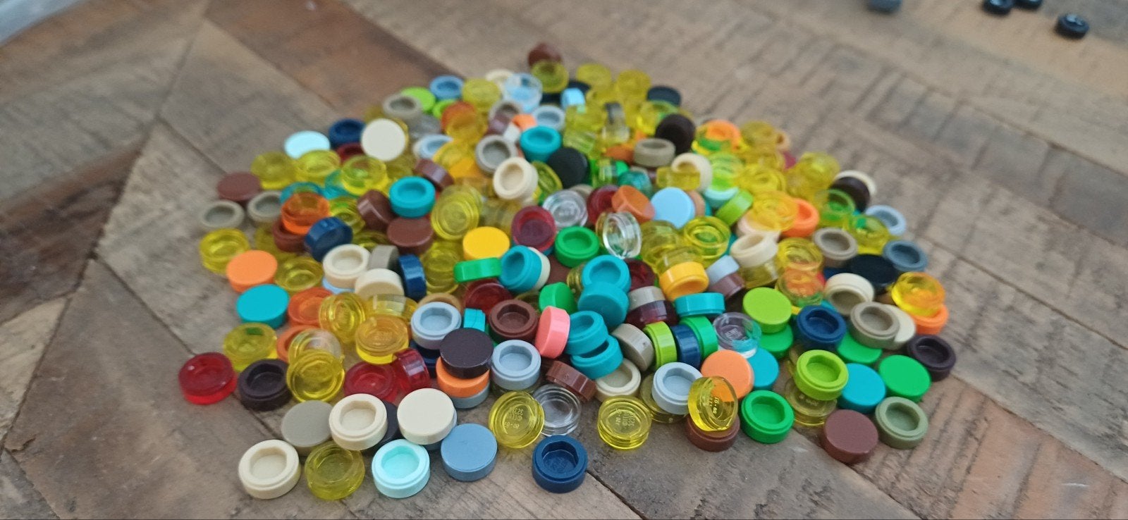 Grote partij diverse Lego 1x1 ronde tegels (tiles), Kinderen en Baby's, Speelgoed | Duplo en Lego, Ophalen of Verzenden, Gebruikt