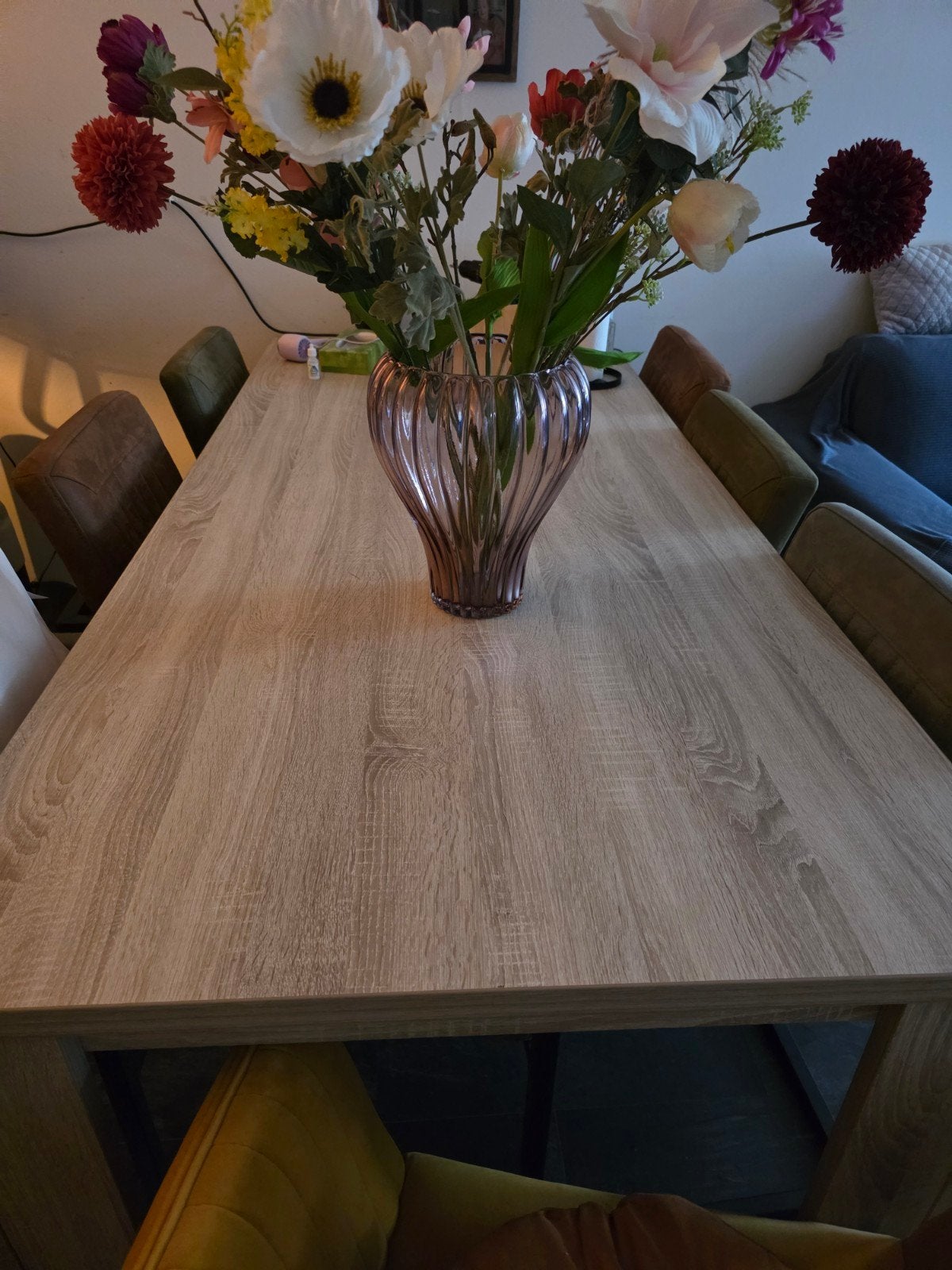 Houten eettafel voor 6 personen - Haco kwaliteit, Ophalen, Gebruikt, Vijf personen of meer, Overige houtsoorten