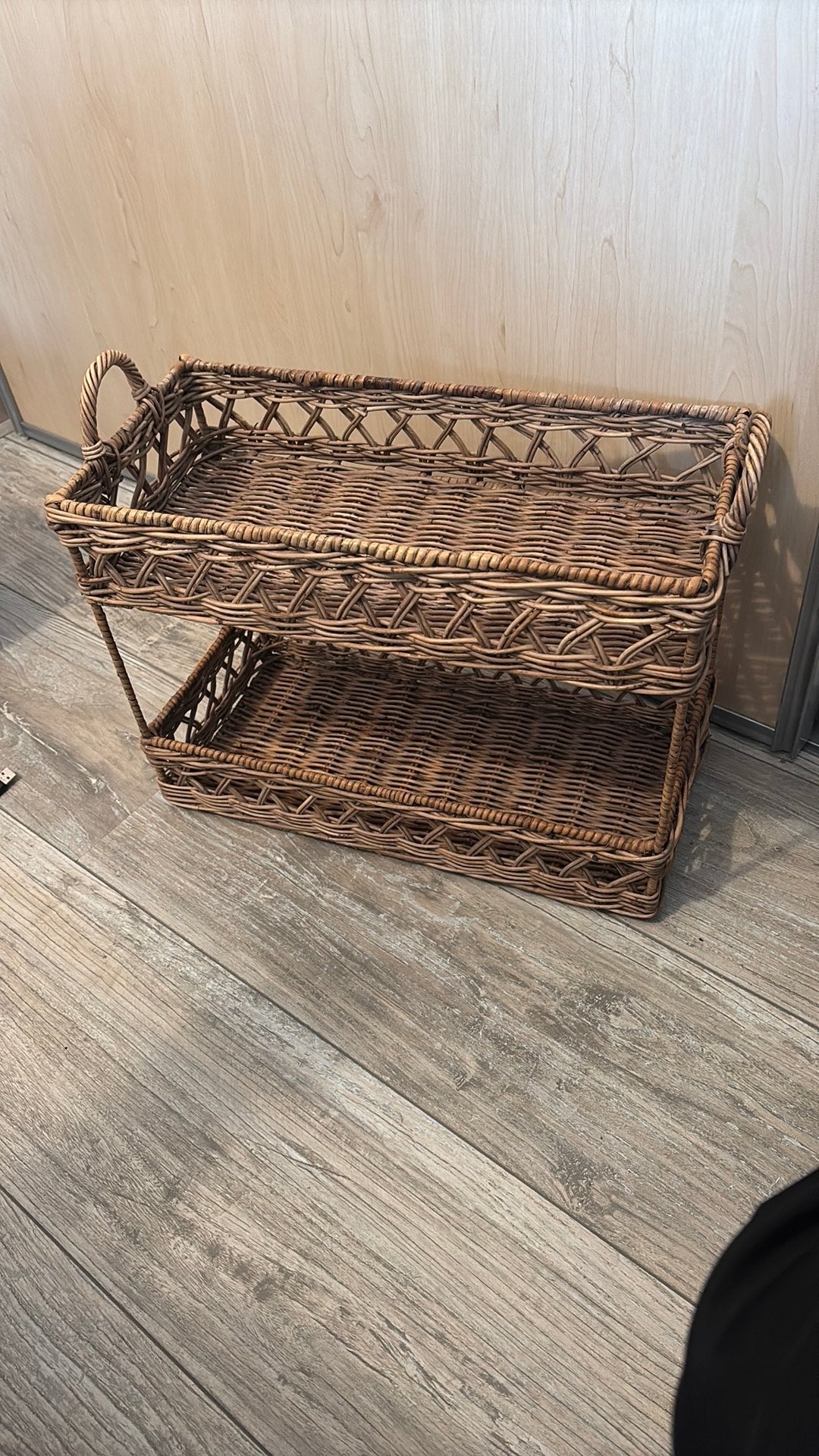 Rieten tray, Ophalen of Verzenden, Zo goed als nieuw