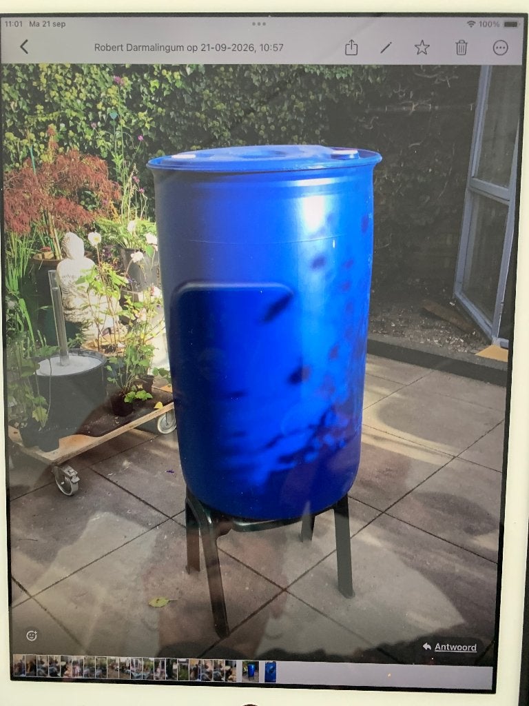 Regenton, 150 liter of meer, Ophalen, Gebruikt, Kunststof