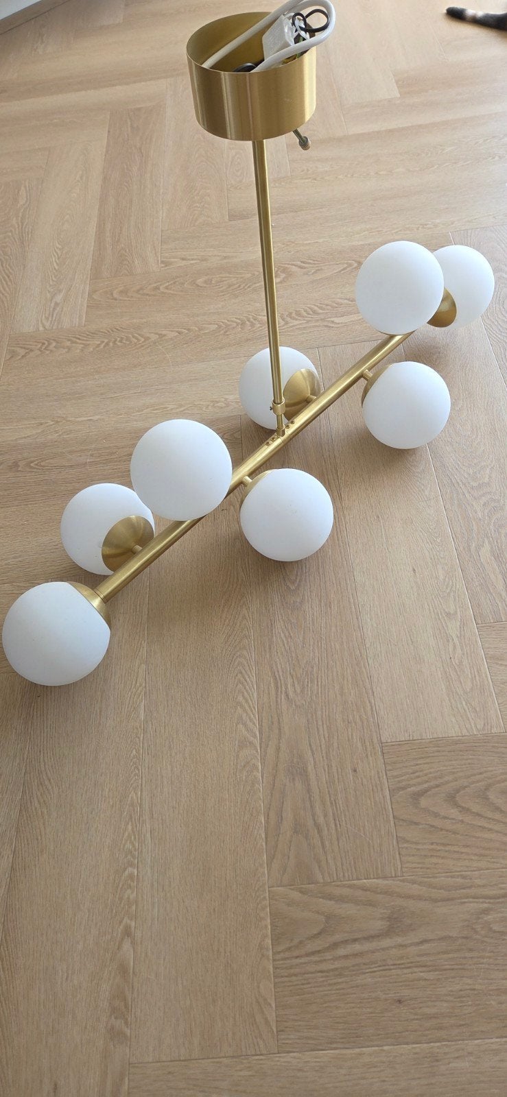 Jotex Ekman Plafondlamp - Stijlvolle Hanglamp, Ophalen, Zo goed als nieuw, Glas
