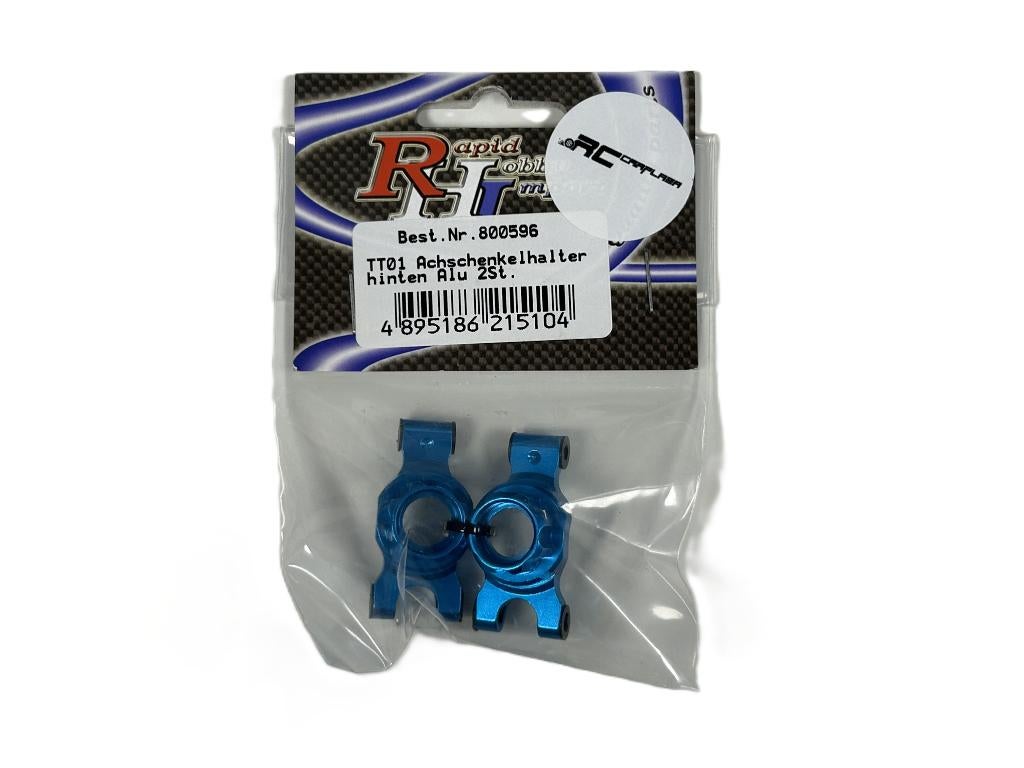 Tamiya TT01/TT01E achterwielblokken Tamiya alu 2st. 800596, Hobby en Vrije tijd, Ophalen of Verzenden, Nieuw, Onderdeel