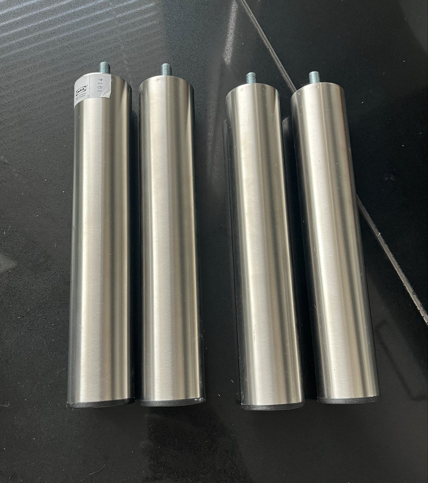 IKEA BJÖRLI poot 20 cm - Set van 4, Huis en Inrichting, Slaapkamer | Bedden, Ophalen, Nieuw, Overige kleuren, Metaal