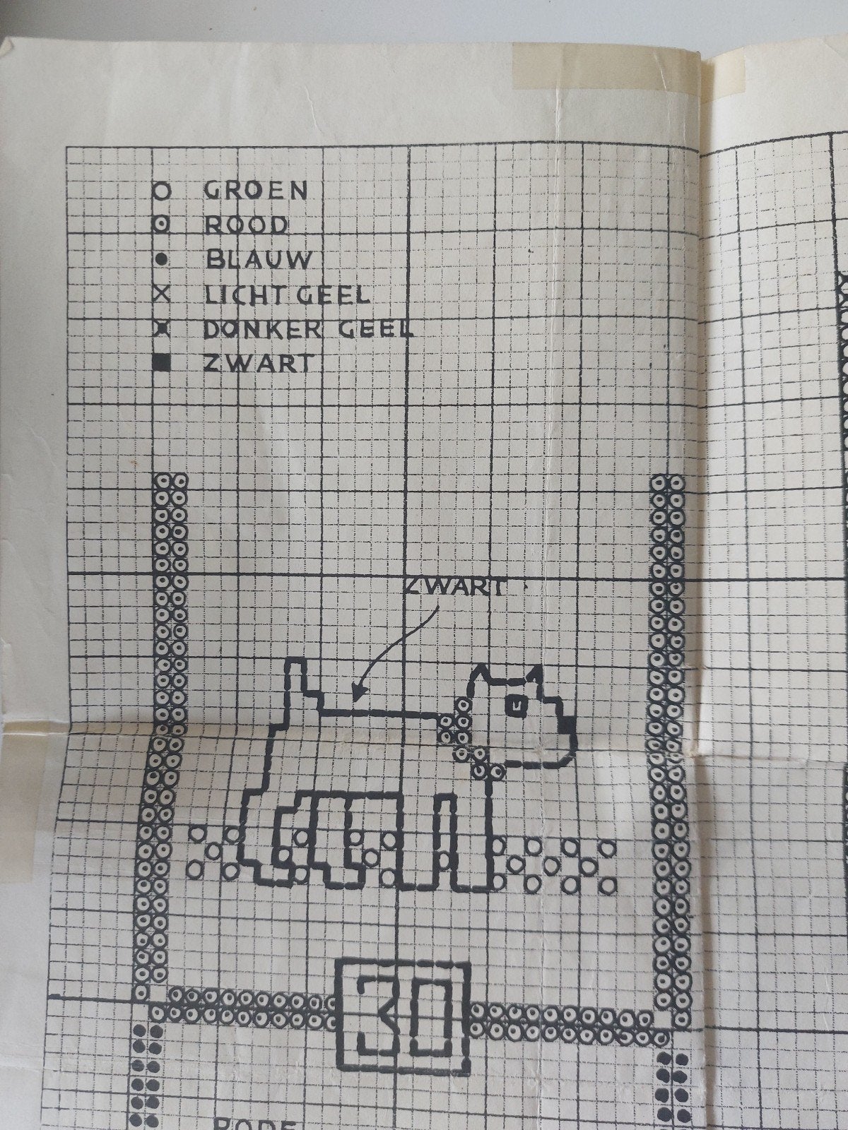 patroon meetlat borduren, Ophalen of Verzenden