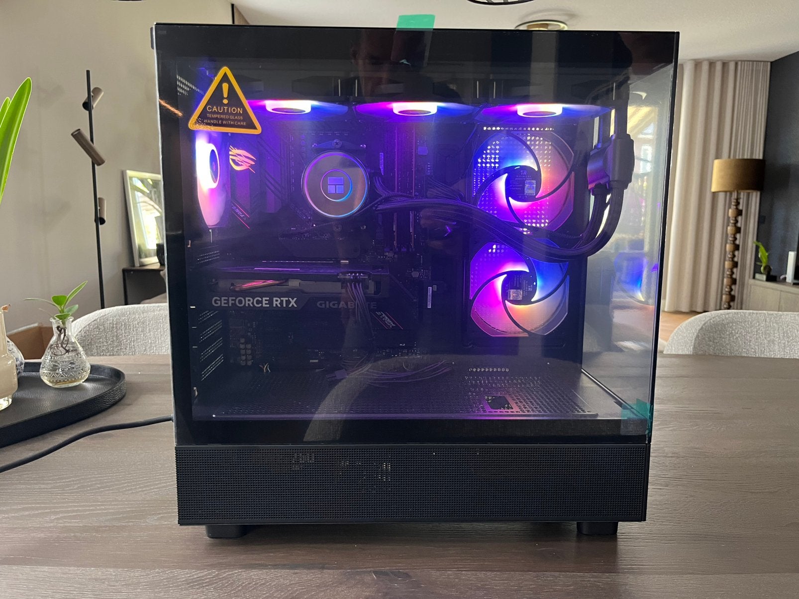 RTX 4060 en watergekoelde ryzen 7 game pc, Computers en Software, Desktop Pc's, Ophalen, Zo goed als nieuw, Gaming, SSD
