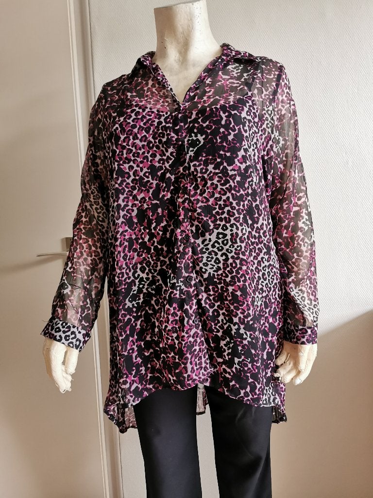 201 .. zgan blouse van zhenzi maat m is maat 46 - 48, Zhenzi, Ophalen of Verzenden, Zo goed als nieuw, Blouse of Tuniek