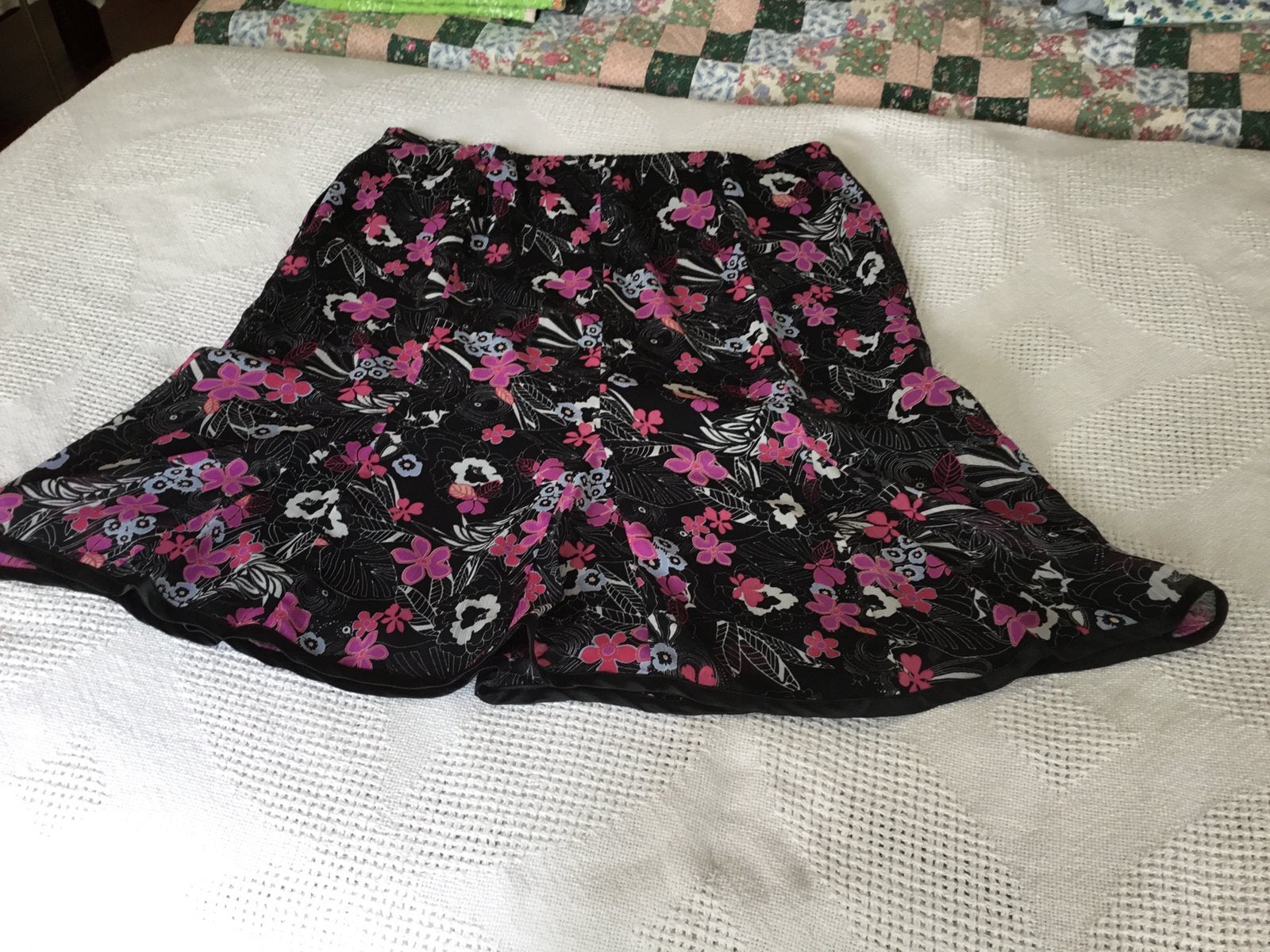 Leuke gevoerde voile rok, Blauw, Maat 42/44 (L), Ophalen of Verzenden, Zo goed als nieuw